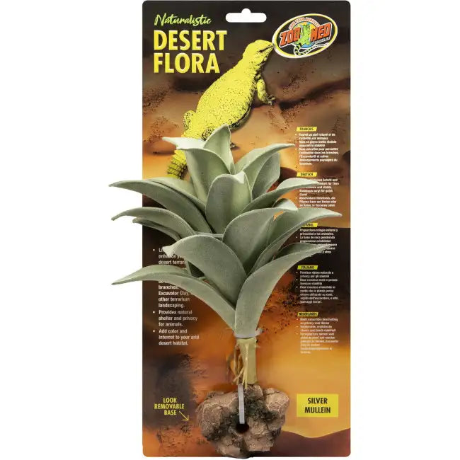 Zoomed Naturalistic Flora Silver Mullein