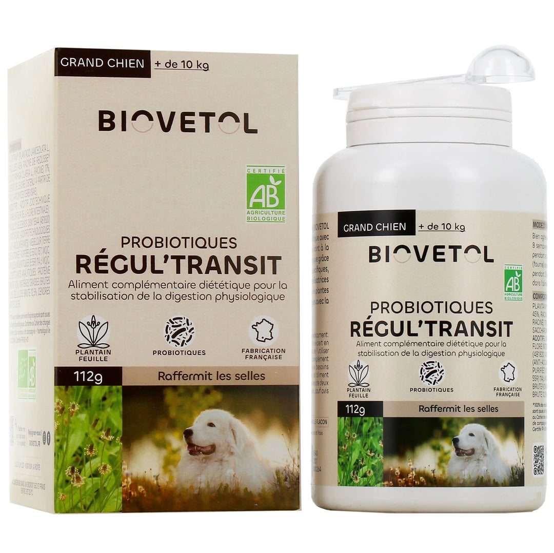 Probiotiques Regul'transit BIOVETOL - Grand chien