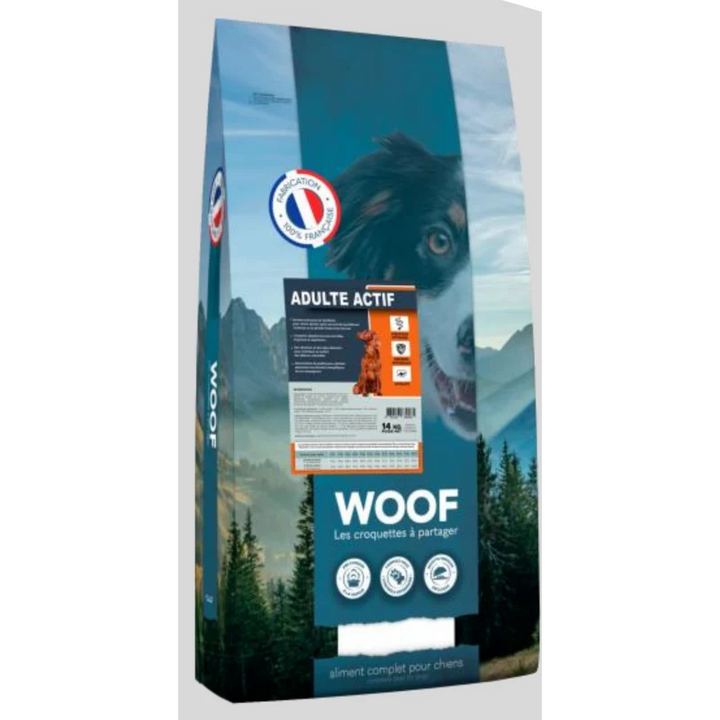 WOOF Adulte Actif 14kg (1 palette - 10 sacs)