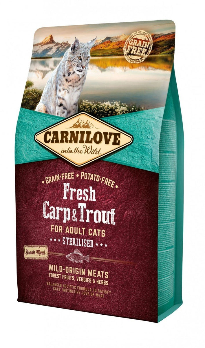 CARNILOVE Chat Fresh GF Carpe & Truite 2kg