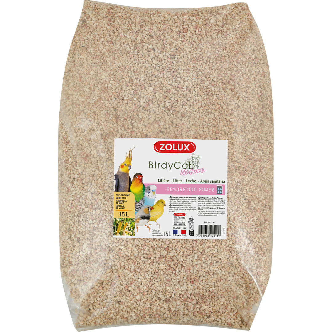ZOLUX Litière Birdy Cob Nature 15L