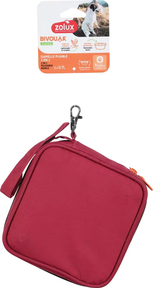 Zolux BIVOUAK Gamelle de Voyage Pliable 2 en 1